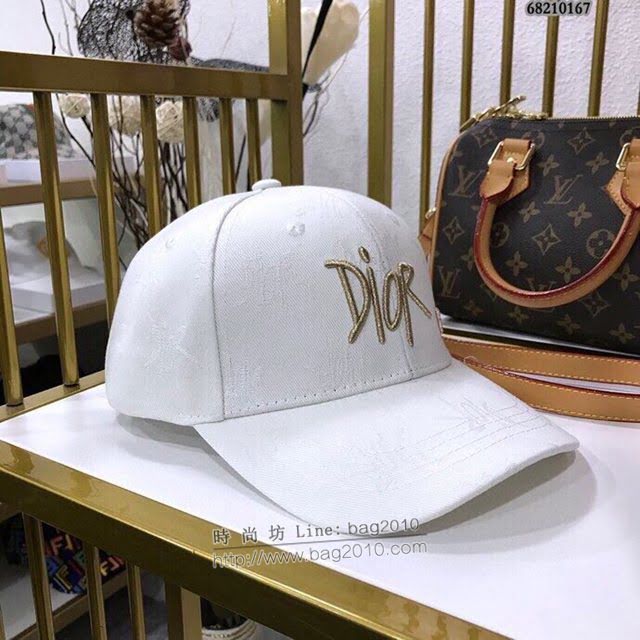 Dior男女同款帽子 迪奧老花字母磨花棒球帽鴨舌帽  mm1417